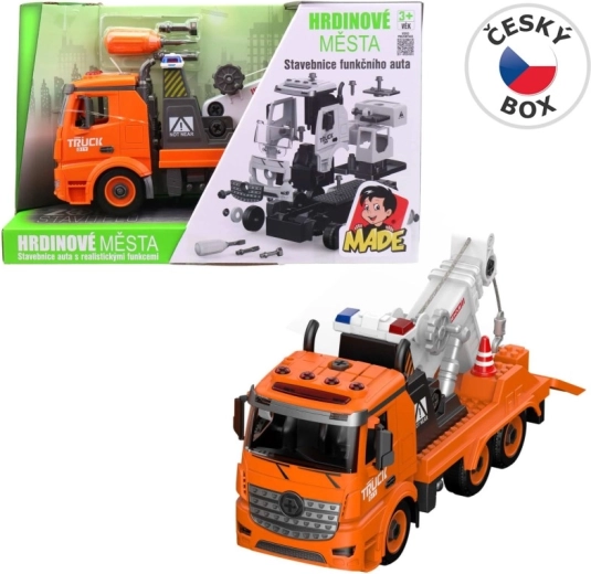 Camion grue avec lumière et son 30 cm - 1 pièce