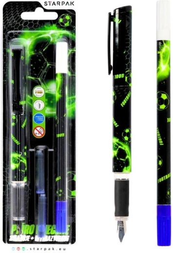 Stylo-plume football avec gomme effaçante
