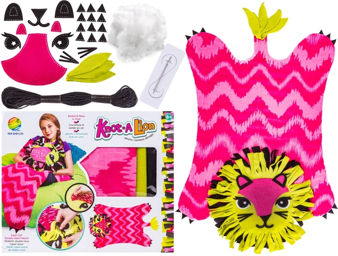 Kit créatif de couture DIY lionceau – chaton en peluche pour enfants - 1 pièce