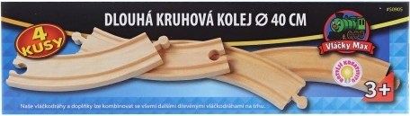 Vláčky Max rail courbe longue - 4 pièces