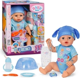 Poupée Baby Born Jonas Click & Play 43 cm avec main magique et accessoires