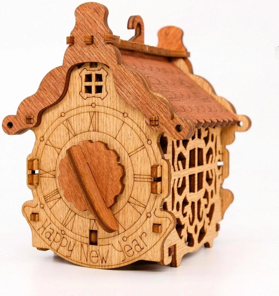 boîte cadeau casse-tête en bois bonne année