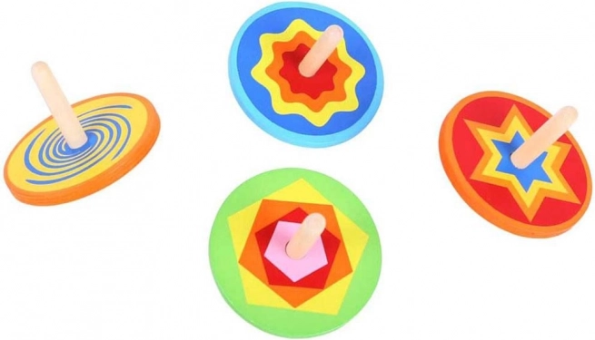 Toupie en bois colorée Bigjigs Toys