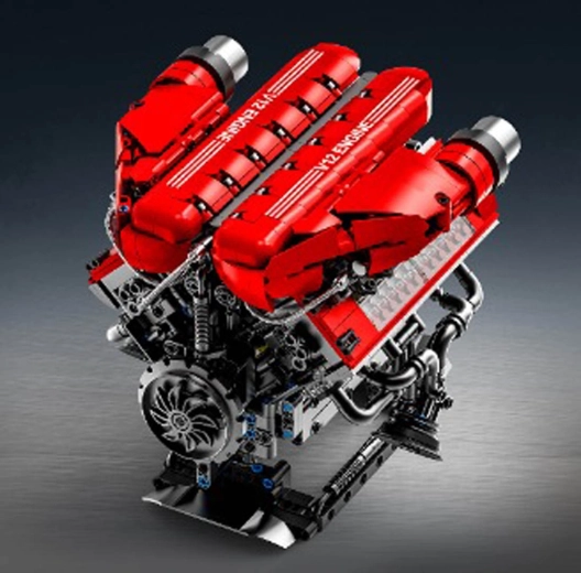 Kit de construction d'un moteur V12, 1607 pièces