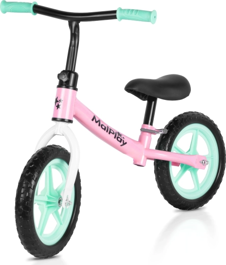 Draisienne FLIKO rose–turquoise–blanc