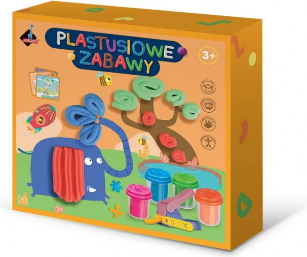 Pâte à modeler amusante avec presse