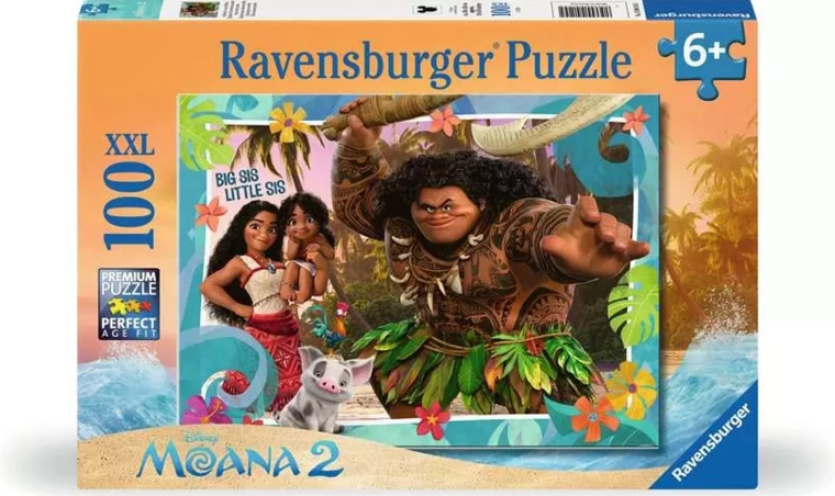 Puzzle Ravensburger Vaiana 2 : La légende du bout du monde XXL, 100 pièces
