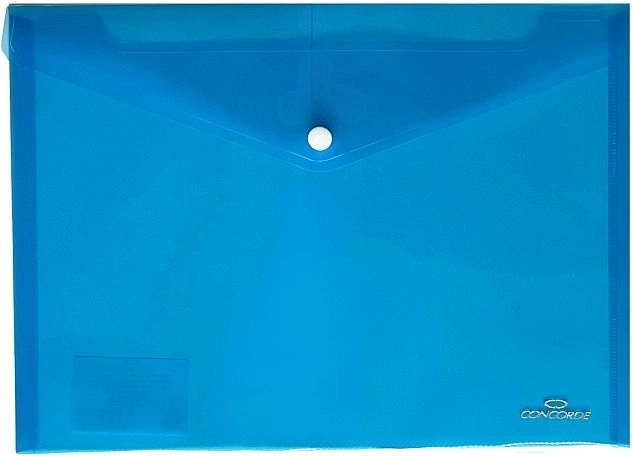 Chemises à bouton-pression CONCORDE A4 – bleu transparent