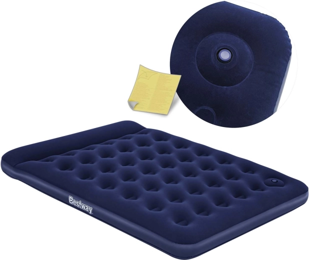 Matelas gonflable Bestway 203 × 152 × 28 cm avec pompe à pied intégrée