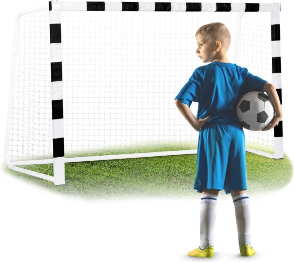 But de football Neo-Sport 180 × 120 × 60 cm noir et blanc