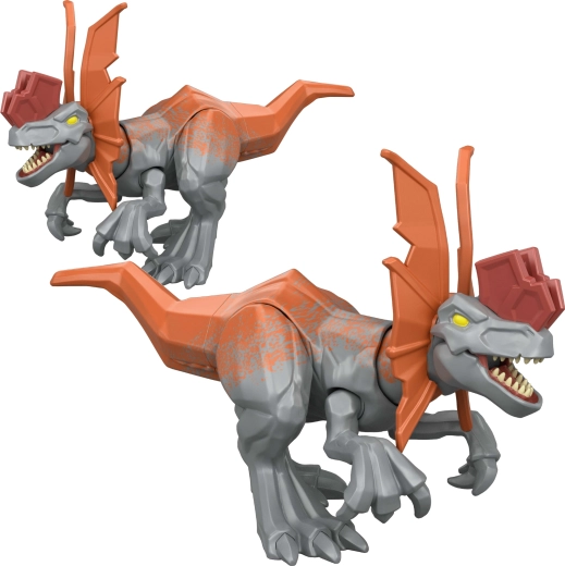 Mattel Jurassic World Mayhem Mix-Ups figurine Dilophosaure 2 en 1