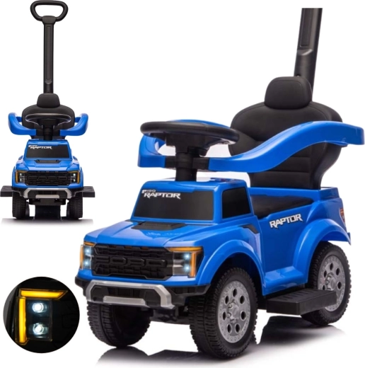 Porteur Milly Mally avec poignée de guidage Ford F-150 3 en 1 bleu