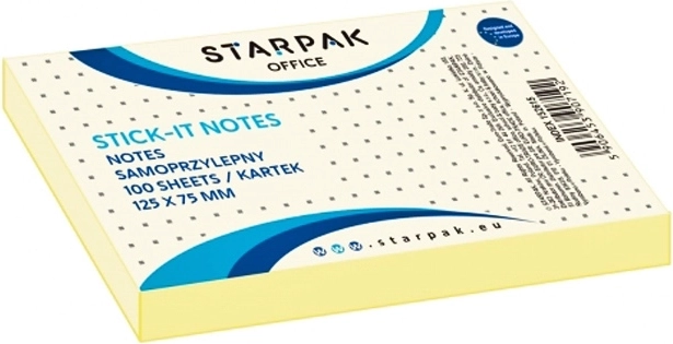 Notes autocollantes Stick-it grandes jaunes 12,5 cm, 100 feuilles - 1 pièce