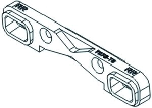 JAMARA support inférieur arrière de suspension 7075 CNC