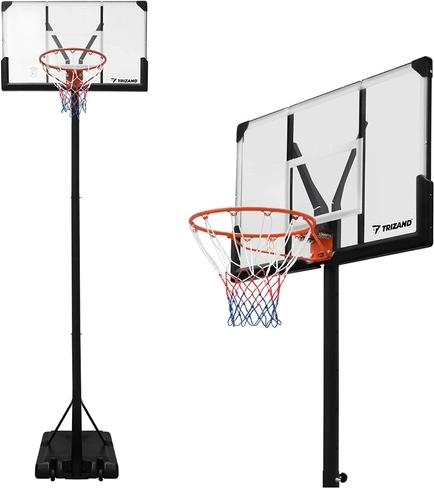 Panier de basket portable 305 cm Trizand à hauteur réglable