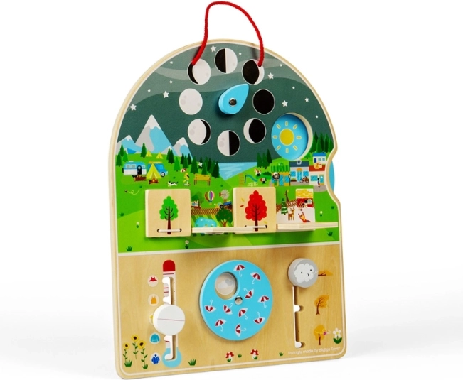 Plateau en bois Bigjigs Toys Temps