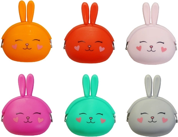 Porte-monnaie en silicone avec motif lapin