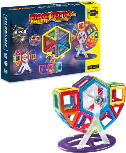 Jeu de construction magnétique Sparkys 46 pièces