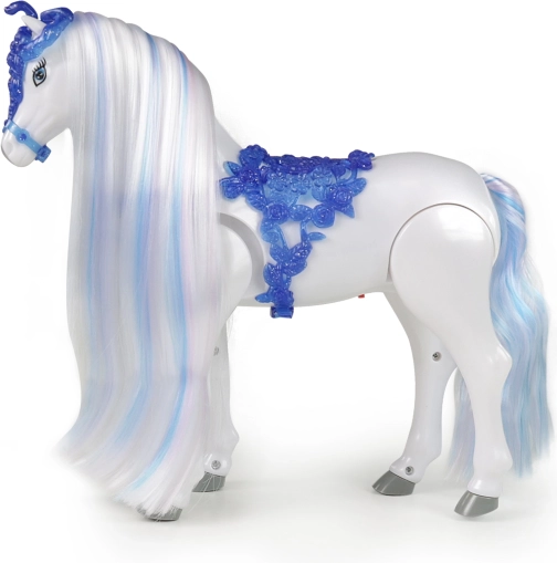 Cheval électrique avec crinière à coiffer Royaume d'Hiver