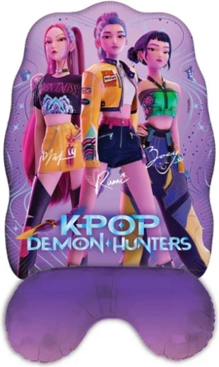 Ballon en aluminium sur pied K-POP Demon Hunters