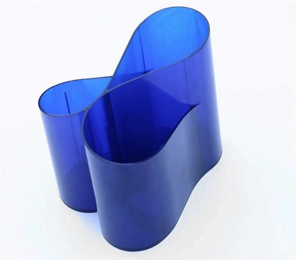 Porte-stylos ICO Lux, bleu transparent