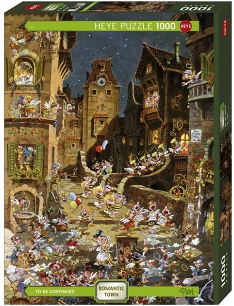 Puzzle 1000 pièces – ville romantique, nuit