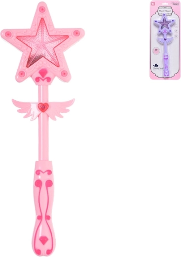 Baguette magique avec lumière et son (plastique) - 1 pièce