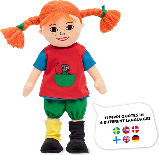 Poupée parlante douce Pippi Långstrump 40 cm