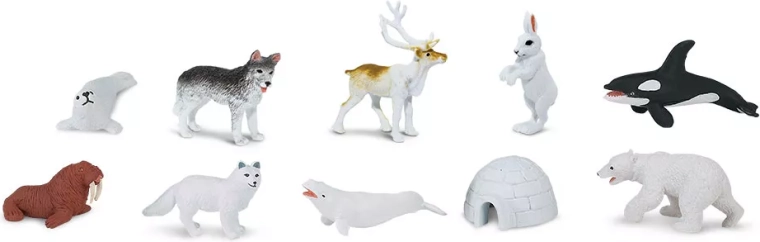 Safari Ltd. Arctique – ensemble de mini-animaux (48 pièces)