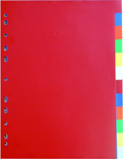 Séparateur de documents A4 2x6 couleurs