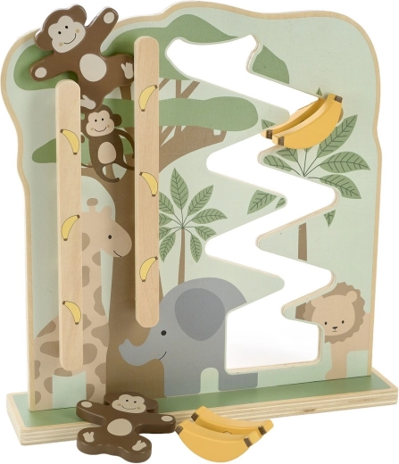 Jabadabado piste motrice en bois singe et bananes