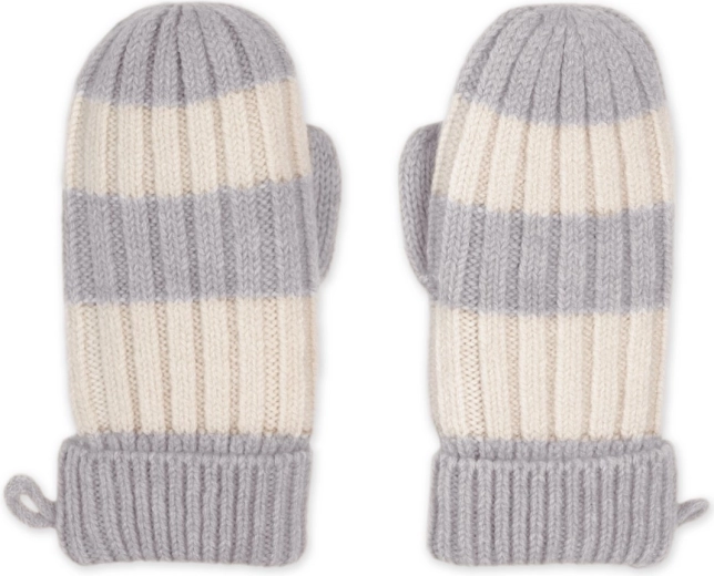 Moufles Lodger merino Stripe Storm taille 1–2 ans
