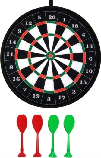 ALLTOYS cible à scratch avec 4 fléchettes, 36 cm
