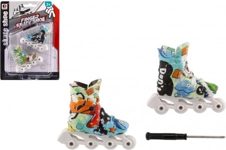 Patins miniatures de doigts avec tournevis - mélange de couleurs