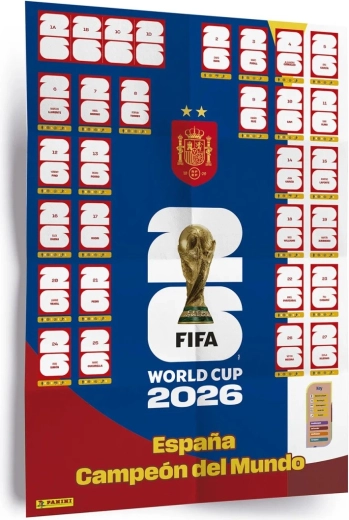 Panini FIFA World Cup 2026 poster avec autocollants (Winner Poster Set)