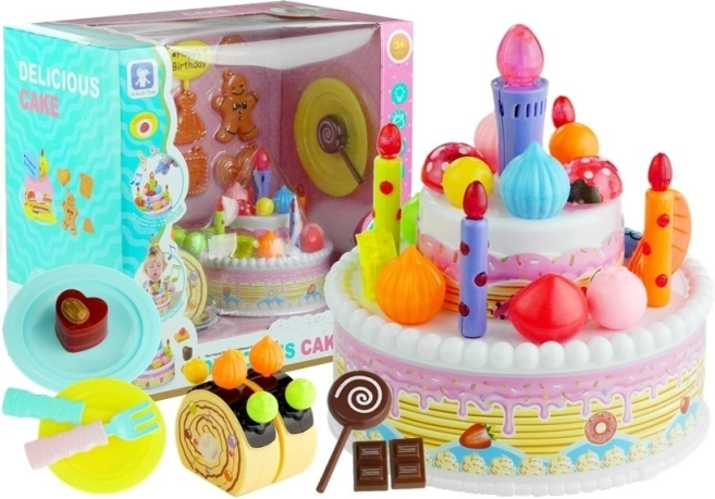 Set gâteau d’anniversaire et friandises pour enfants