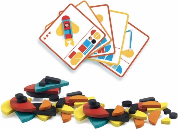 Casse-tête magnétique Moyens de transport pour enfants