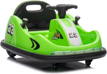 Voiture électrique pour enfants verte de type auto-tamponneuse