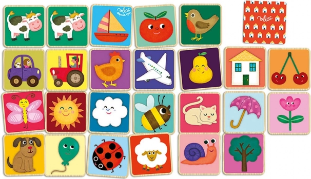 Pexeso en bois Animaux à la ferme