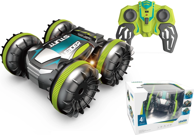 Voiture RC amphibie 1:18 – verte