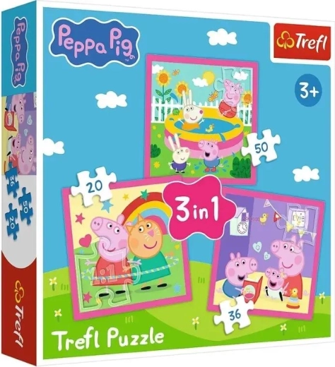 Puzzle 3 en 1 – Peppa et ses amis TREFL