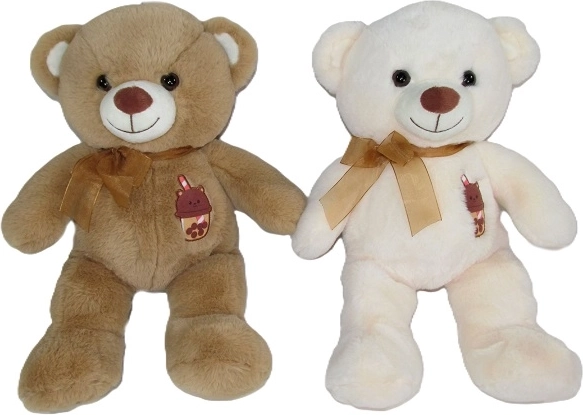Ourson en peluche avec nœud 25 cm - 1 pièce