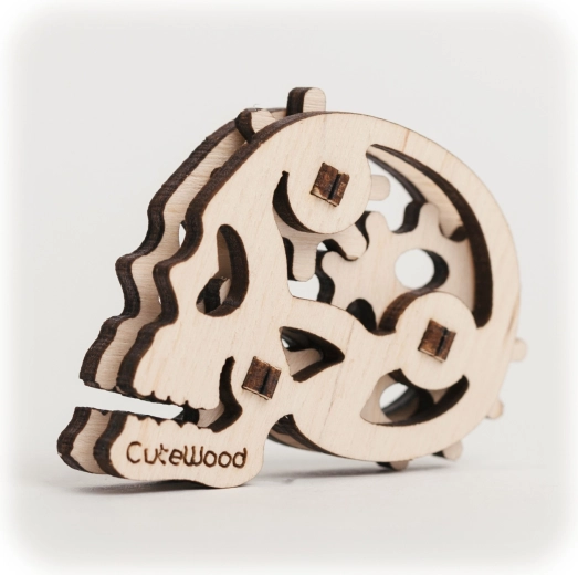 Puzzle 3D en bois Cutewood – crâne