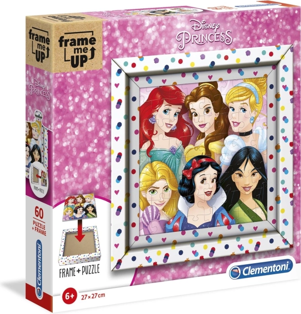 CLEMENTONI Puzzle Frame Me Up Princesses Disney 60 pièces