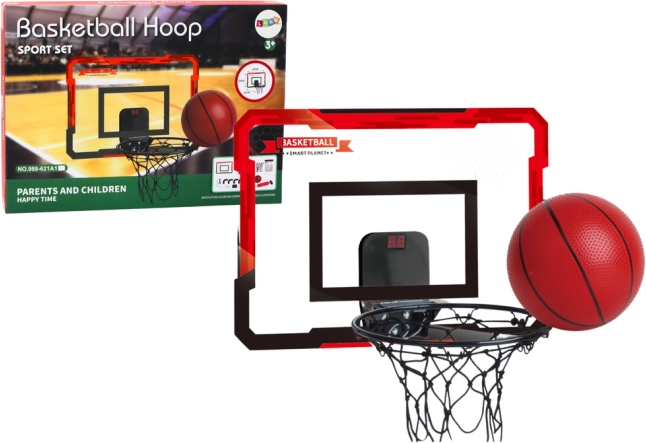 Ensemble de basket pour enfants avec panneau, panier et compteur de score