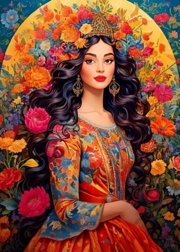 Puzzle Muse florale 500 pièces BLUEBIRD