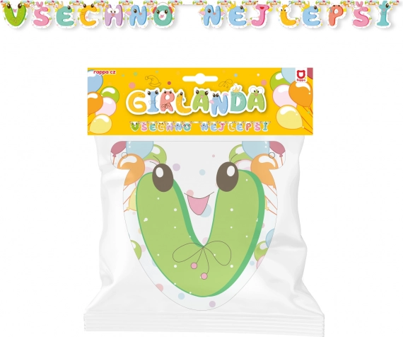 Guirlande en papier « Joyeux anniversaire » – vert