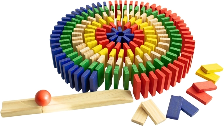 Domino en bois coloré 400 pièces 2Kids Toys