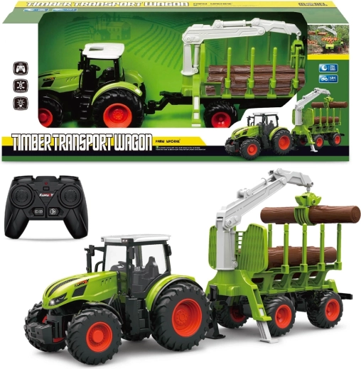Tracteur de ferme RC 1:24 avec lumière et son