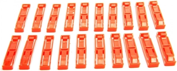 Clips pour l’assemblage de la piste (20 pièces) pour CARRERA Evolution, Digital 132 et Digital 124